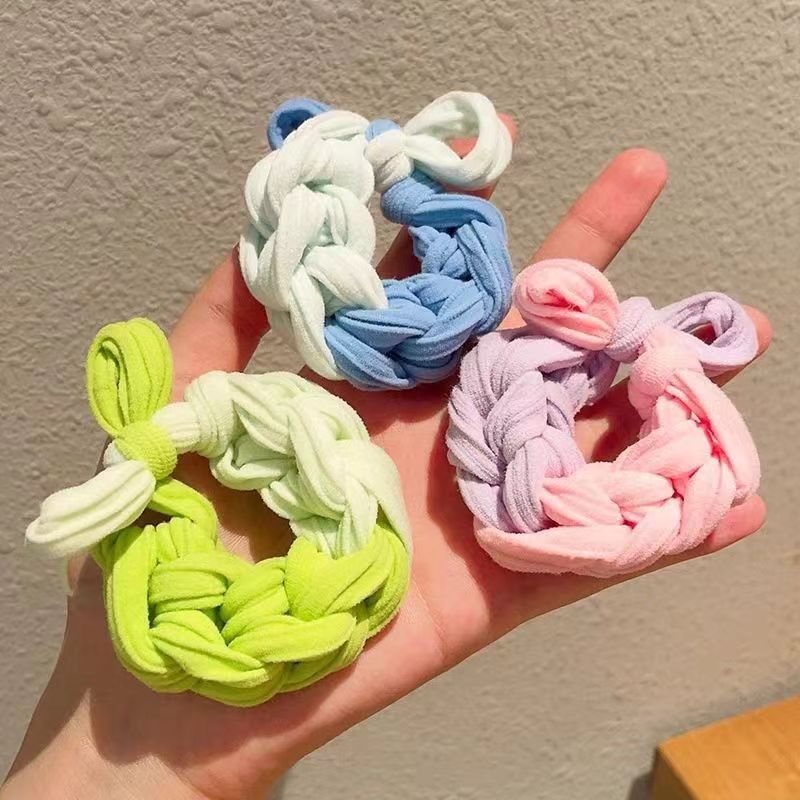High-Elastic Dopamine Style Hair Scrunchies - Bold & Braided Design for All Hair Types