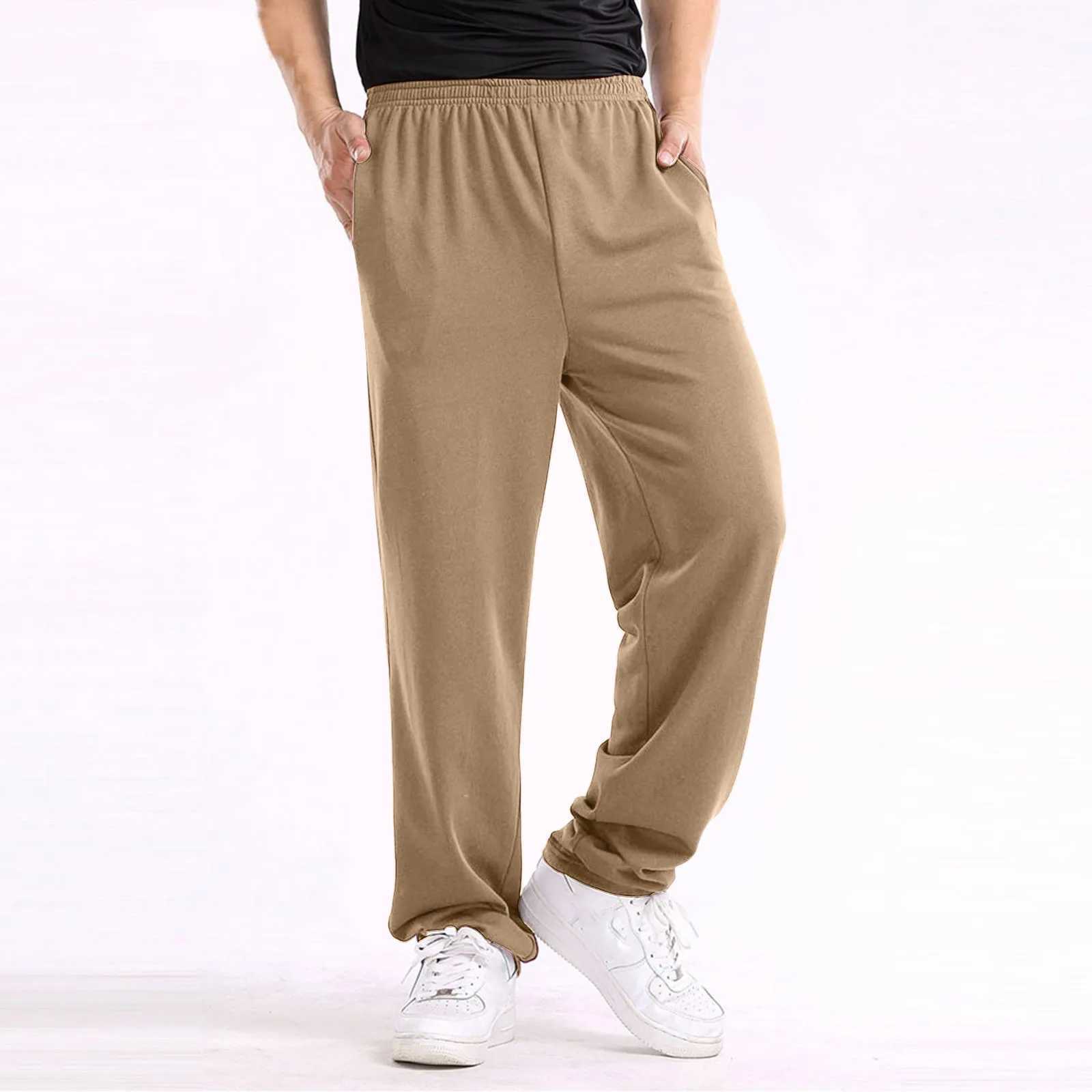 Mens clothing Sweatpants Jogger Baggy Pants Jogging Casual Fashion Womens Wide Straight Pants Sports Solid Color Loose Pants Z240924