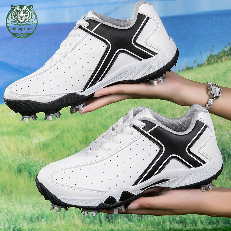 ddmytiger 2024 Spring/Summer New Women's Golf with Removable Anti Slip Nails, Men's Fashion Casual Sports Shoes A4 ddmythur