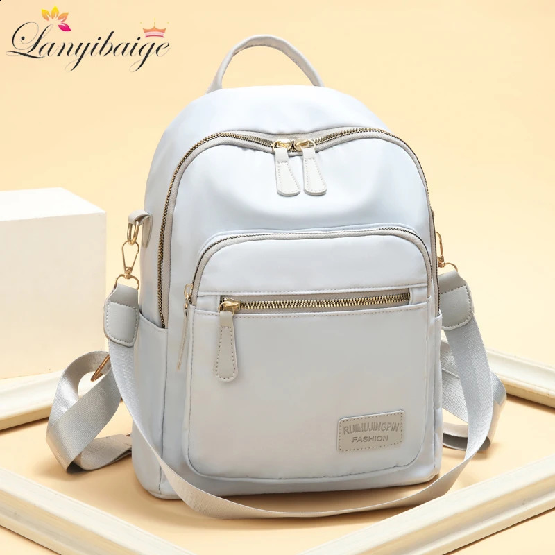 3in1 highquality antitheft backpack for women waterproof Oxford shoulder bag teenagers and girls Rucksack travel 240724