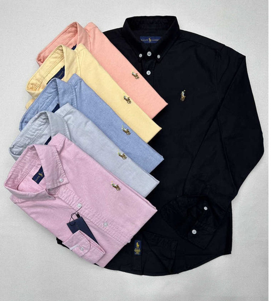 2024 Designer Men Laurene Shirt Top Quality Mens Casual Shirts Polo Long Sleeve Spring And Autumn Business Cotton Oxford Non Slim Paul Formal EDF