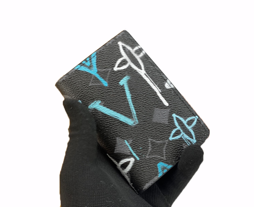 Premium Unisex Shadow Mini Wallet for Men & Women Designer Short Card Holder with Classic Flowers Stylish Macassar and Secure Pocket Organizer Small Purse with Box