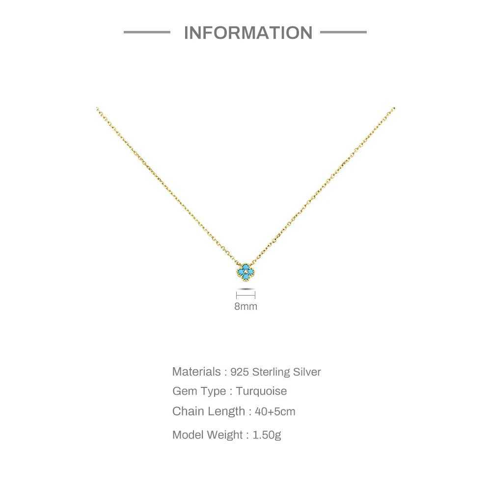 ROXI 100% 925 Sterling Silver Turquoise Crystal Petal Patter Pendant Necklaces For Wen Delicate Wedding Jewelry Collar Mujer X250516
