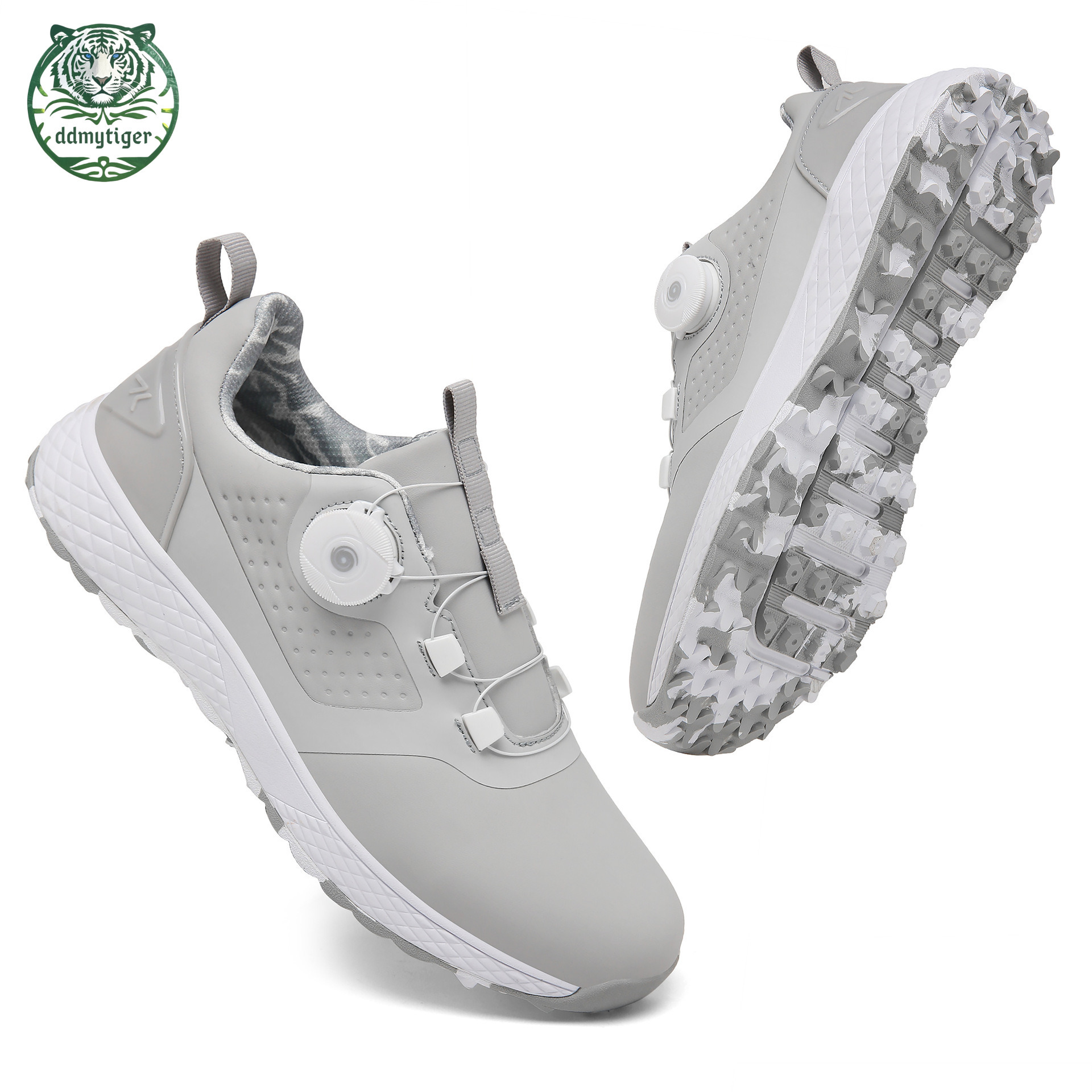 ddmytiger Golf for men women, fixed studs buttons, new waterproof, comfortable and breathable sports golf men's shoes A ddmythur