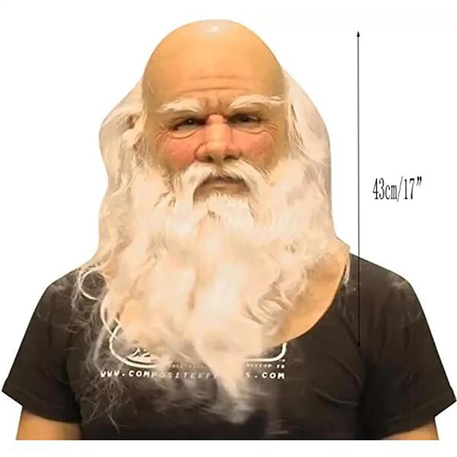 Santa Claus Mask Head Gear Role Playing Costume Party Carnival Gift Dress Up 240923