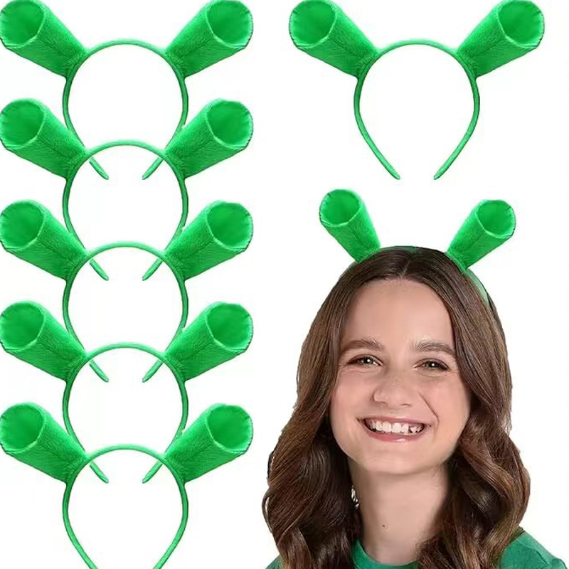 Halloween Hair Hoop Shrek Hairpin Ears Headband Head Circle Party Costume Item Masquerade Supplies