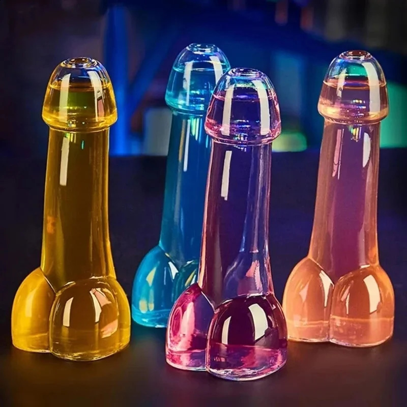 Creative Decanter Penis Glass Wine Juice Glass Whiskey Champagne y Fun Cocktail Glass Bar Ktv and Nightclub Party 240913bj