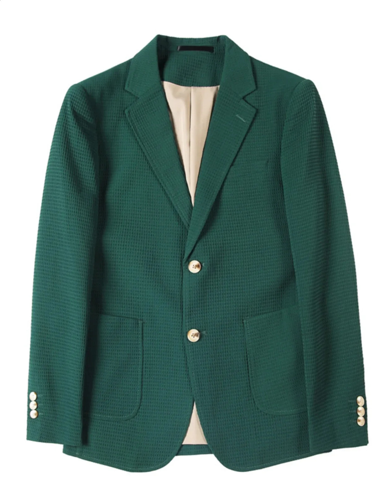 Autumn Men Blazers Slim Fit Casual Suit Jacket Solid Color One Button Korean Style Business Wear Spring Male Blazer L45 240914