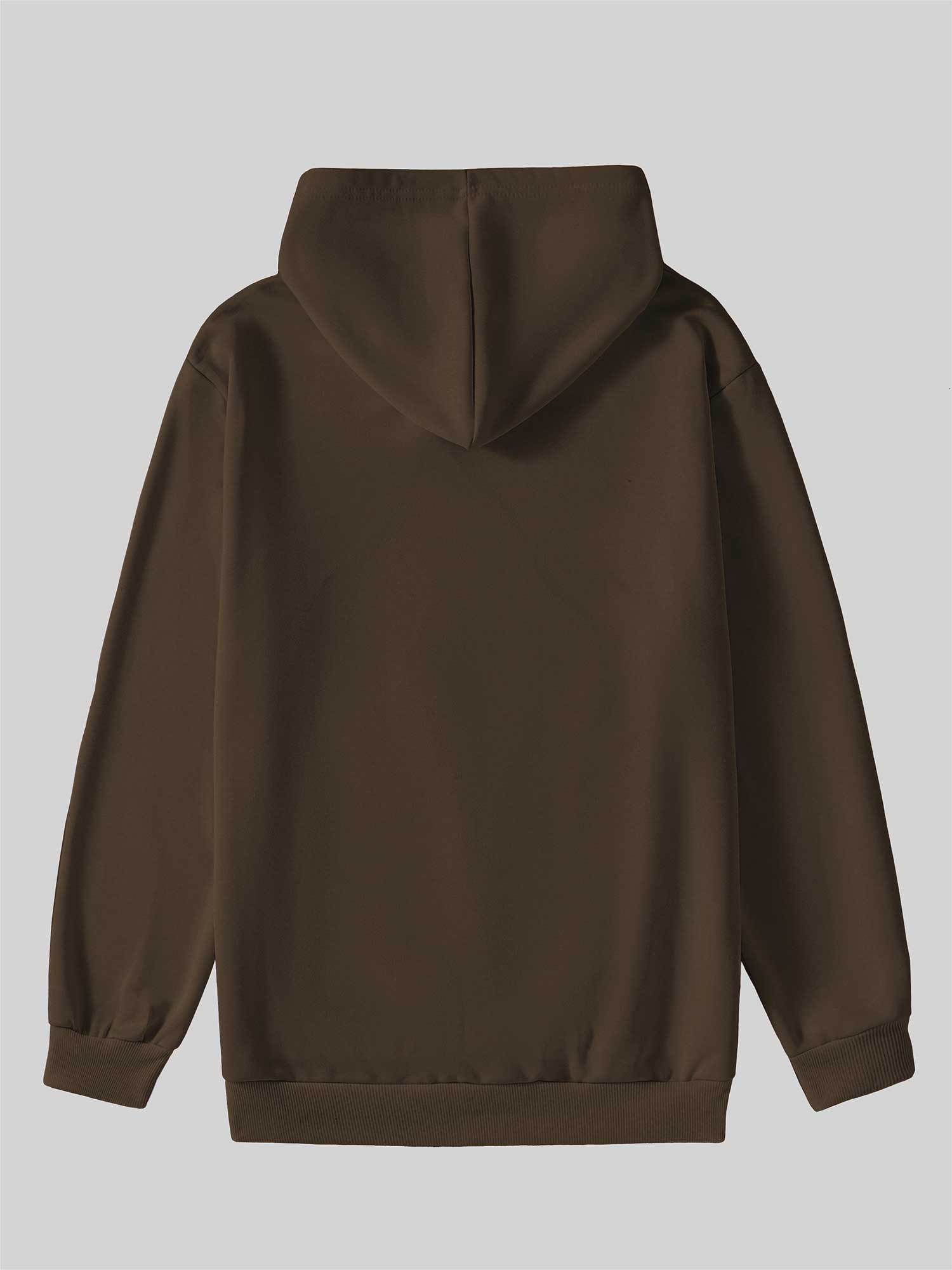 Men's NOT FRIENDLY DO NOT TOUCH Creative Print Hoodie, Casual Long Sleeve Pullover Sports Sweatshirt, Fashionable Hooded Top