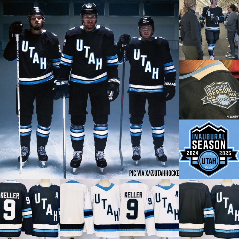 2024-25 Inaugural Season Patch Utah Hockey Club Jersey Clayton Keller Dylan Guenther Shane Doan Logan Cooley Lawson Crouse Josh Doan Nick Schmaltz Alex Kerfoot