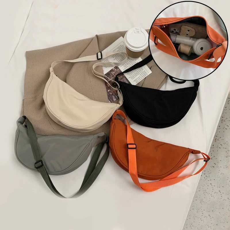 2023 New Nyl Messenger Bags Fi Dumpling Bag for Women Nyl Crossbody Bag Half Mo Armpit Bag Large Shoulder BagsXJ250108