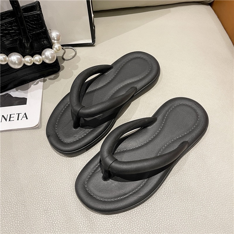 designer sandals Rimocy Lightweight Soft Sole Flip Flops Women Summer Clip Toe CloudroomWoman Casual Non Slip Flat Slides Shoes