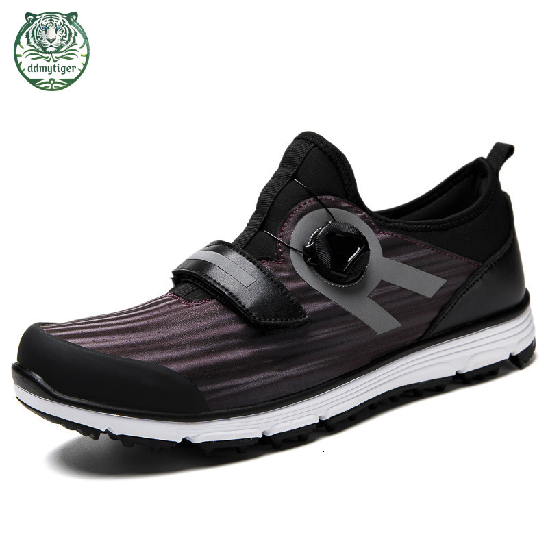 Ddmytiger Autumn men's rotary buckle outdoor anti slip and broken nail colorful golf shoes, breathable, lightweight, casual sports shoes XXMA ddm