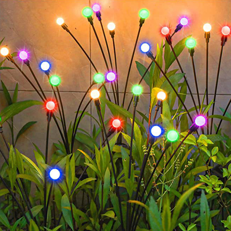 Courtyard solar atmosphere balcony ground insert arrangement landscape lawn fireflies decoration garden energy saving outdoor