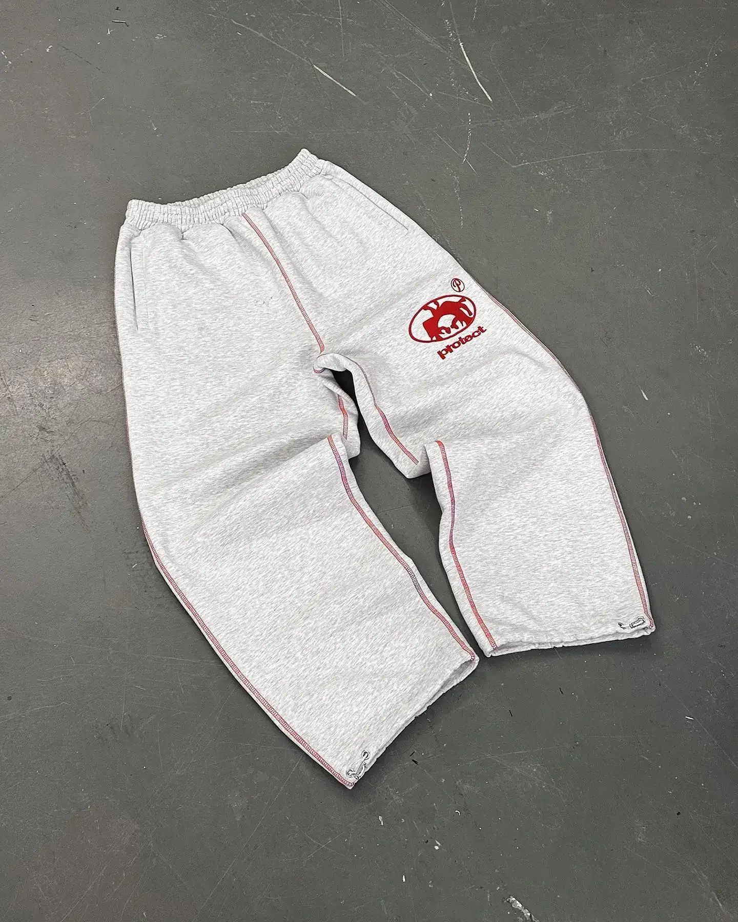 Streetwear PROTOCT Jogger Sweatpants Mens Womens Pants Harajuku Gothic Letter Graphic Embroidery Elastic Waist Baggy Trousers R240924