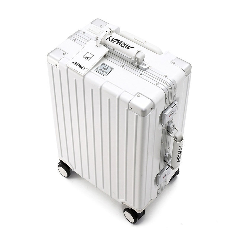 Airway aluminum frame PC luggage, female 20 inch boarding male trolley case, universal wheel password box, 26 travel case