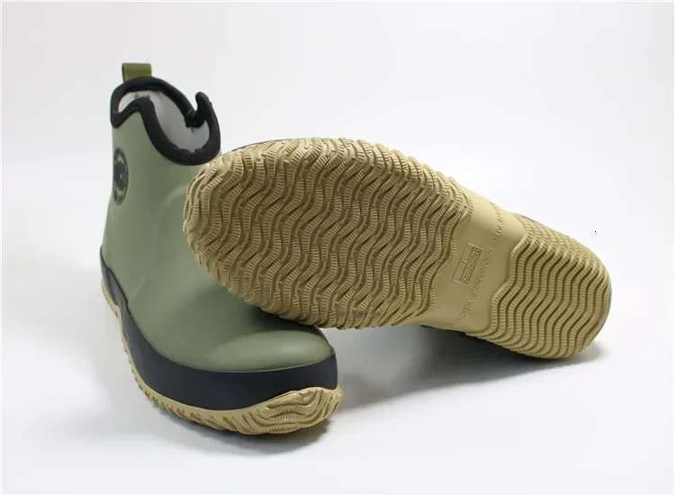 Men's Waterproof Rubber Rain New Boots: Platform Slip-On Work Hot Booties For Autumn