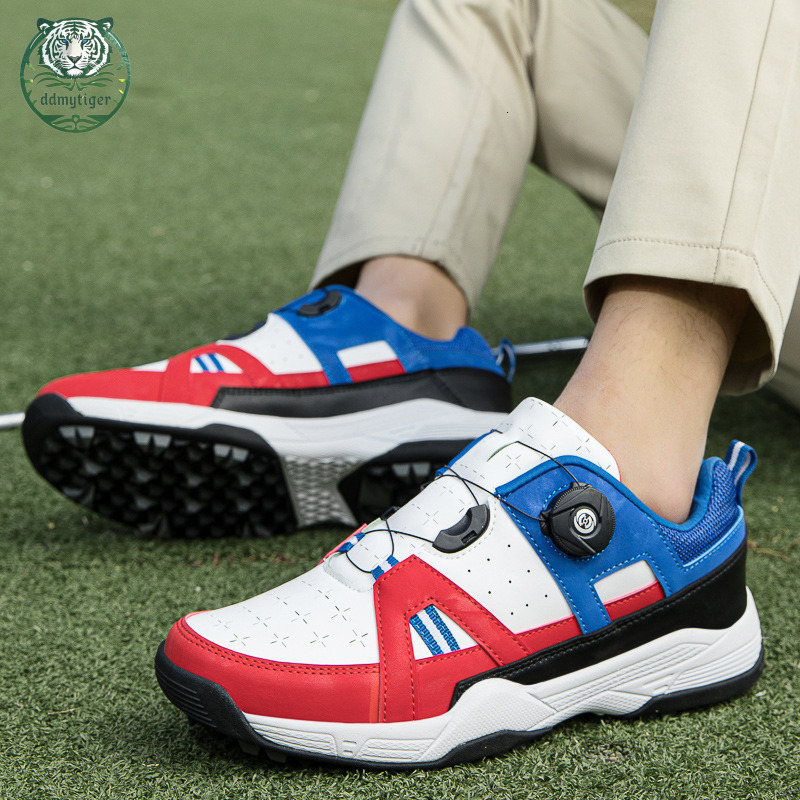ddmytiger Golf for men, outdoor casual shoes, rotating button golf sneakers A ddmythur