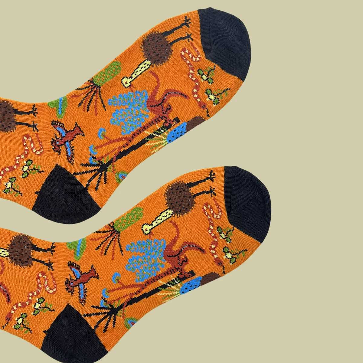 1 Pair Original Forest Animal World Pattern PatternFashion Trend Mens Mid-Calf Socks Suit In All SeasonsX240923