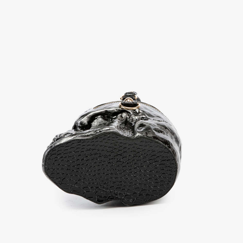 Halloween Style Long wallet European and American Skull Funny Handbag Women's Card bag storage Bag 4