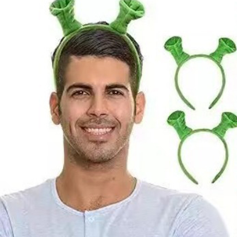 Halloween Hair Hoop Shrek Hairpin Ears Headband Head Circle Party Costume Item Masquerade Supplies