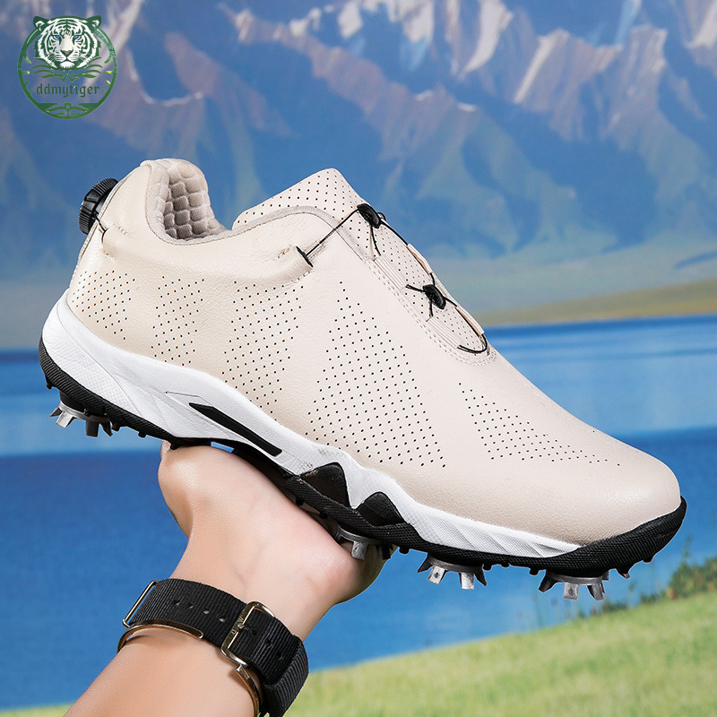 ddmytiger 2024 Spring/Summer New Women's Golf with Removable Anti Slip Nails, Men's Fashion Casual Sports Shoes A5 ddmythur