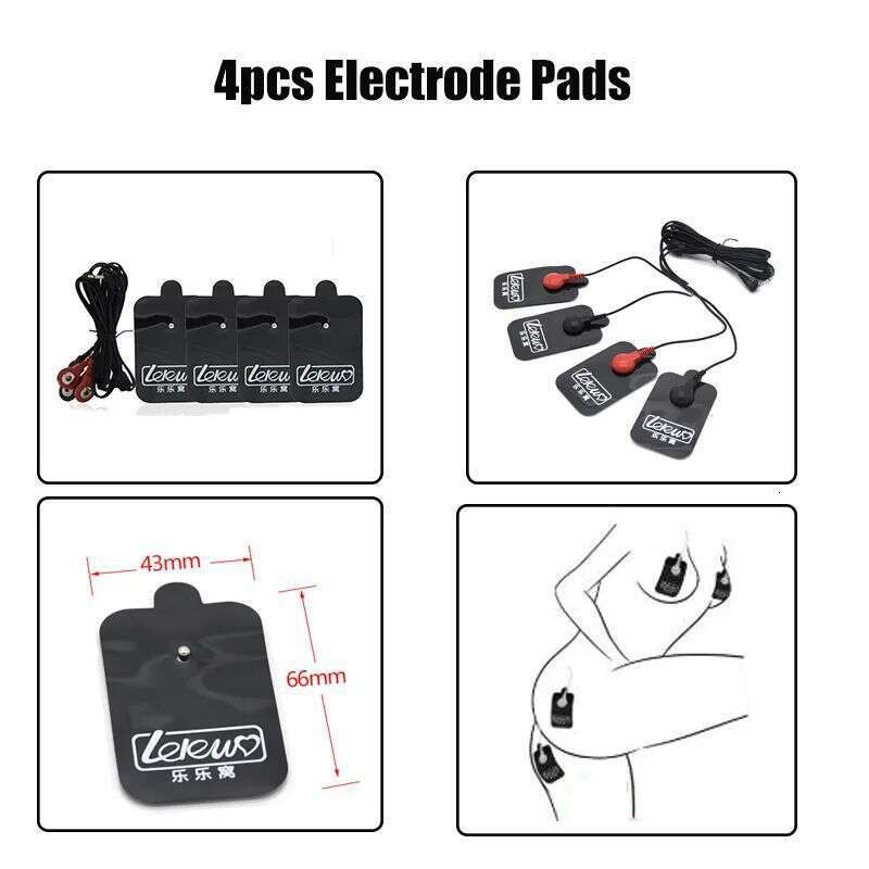 Electro Shock Penis Ring Massage Anal Butt Plug Nipple Clamp