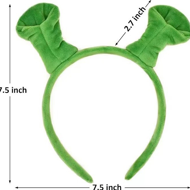 Halloween Hair Hoop Shrek Hairpin Ears Headband Head Circle Party Costume Item Masquerade Supplies