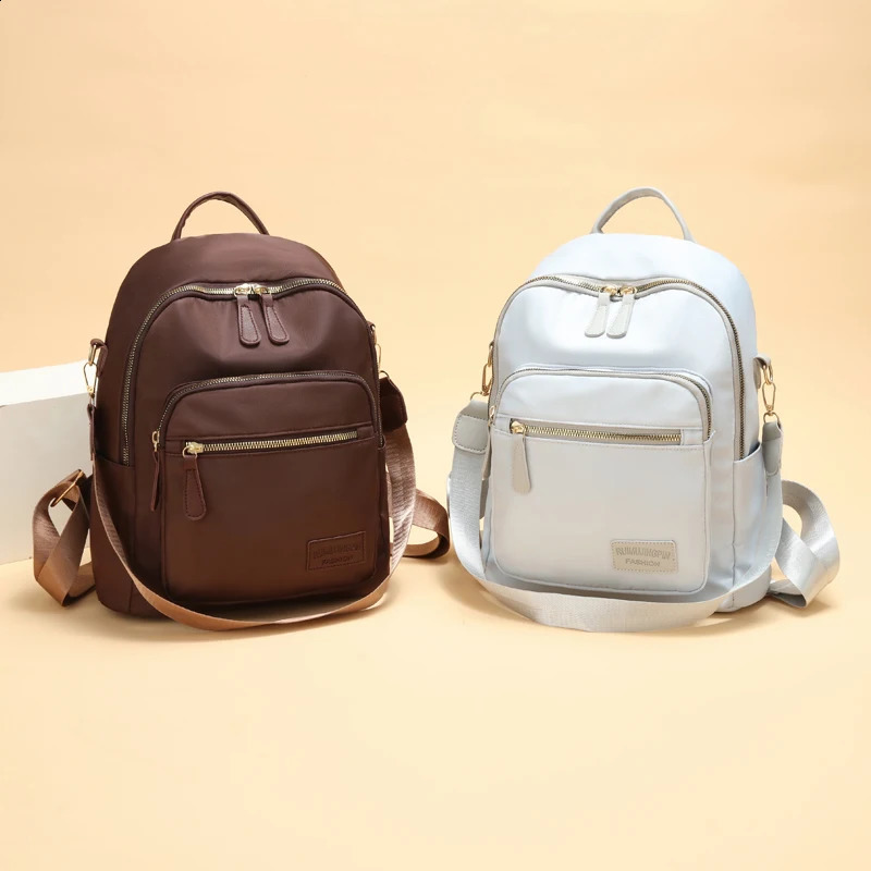 3in1 highquality antitheft backpack for women waterproof Oxford shoulder bag teenagers and girls Rucksack travel 240724