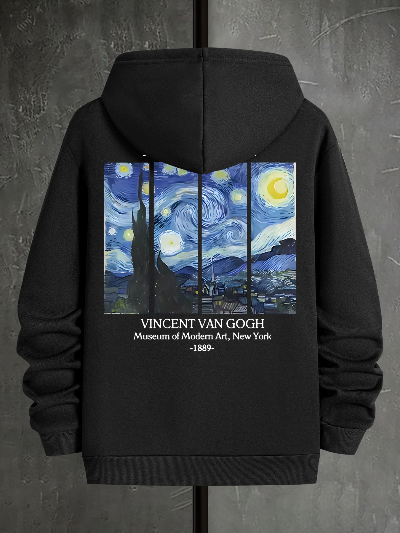 Starry Sky Art Print Men's Casual Cozy Kangaroo Hoodie Pullover, Trendy Long-Sleeved Hooded Sweatshirt, Warm Perfect Versatile Top Autumn Winter 
