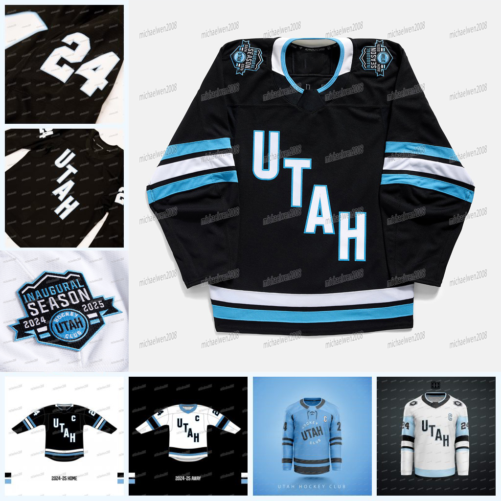 2024-25 Utah Hockey Club Jersey Clayton Keller Mikhail Sergachev Ian Cole Alex Kerfoot Travis Boyd Barrett Hayton Logan Cooley Travis Dermott