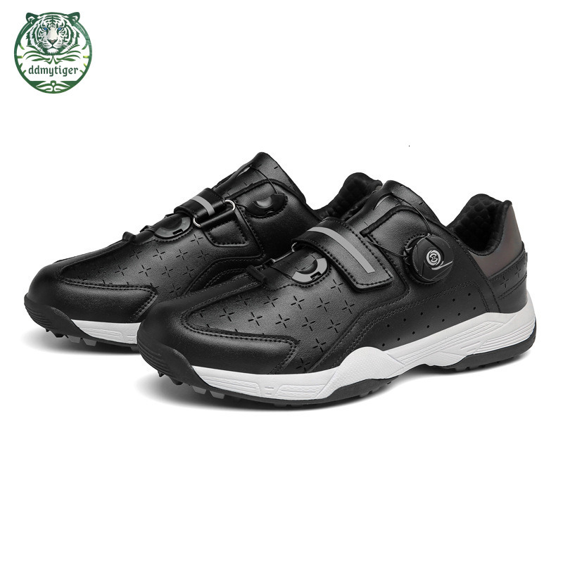 ddmytiger Men's and women's golf outdoor couple sports shoes, large rotating buckle, broken nails, anti slip casual shoes A20 ddmythur