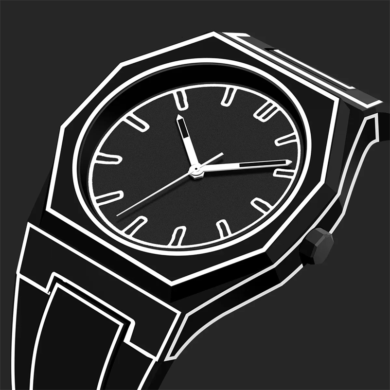 Sketching Watches Modern Minimalist Creative Sports and Leisure Watch Creative Waterproof Watch 240909
