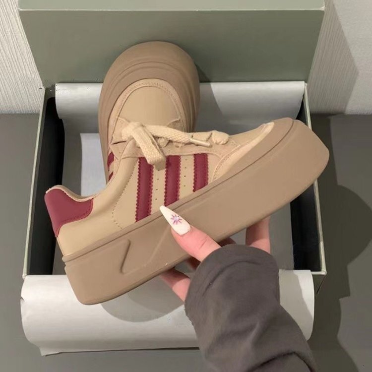 Women's Thick Sole hot Casual Board Shoes - Height Increasing, Versatile for Sports & Training, 2024 Fall