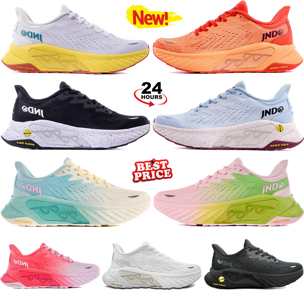 JNDO Whale Leaping Glow in the dark running shoes mens designer sneakers triple black white seasalt turquoise sunrise peach pink fashion outdoor women