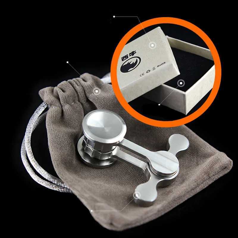 Decompression Toy Fidget Spinner 304 Double Pendulum Stainless Steel Chaotic Pendulum Fidget Spinner EDC Adult Decompression Toys L240910