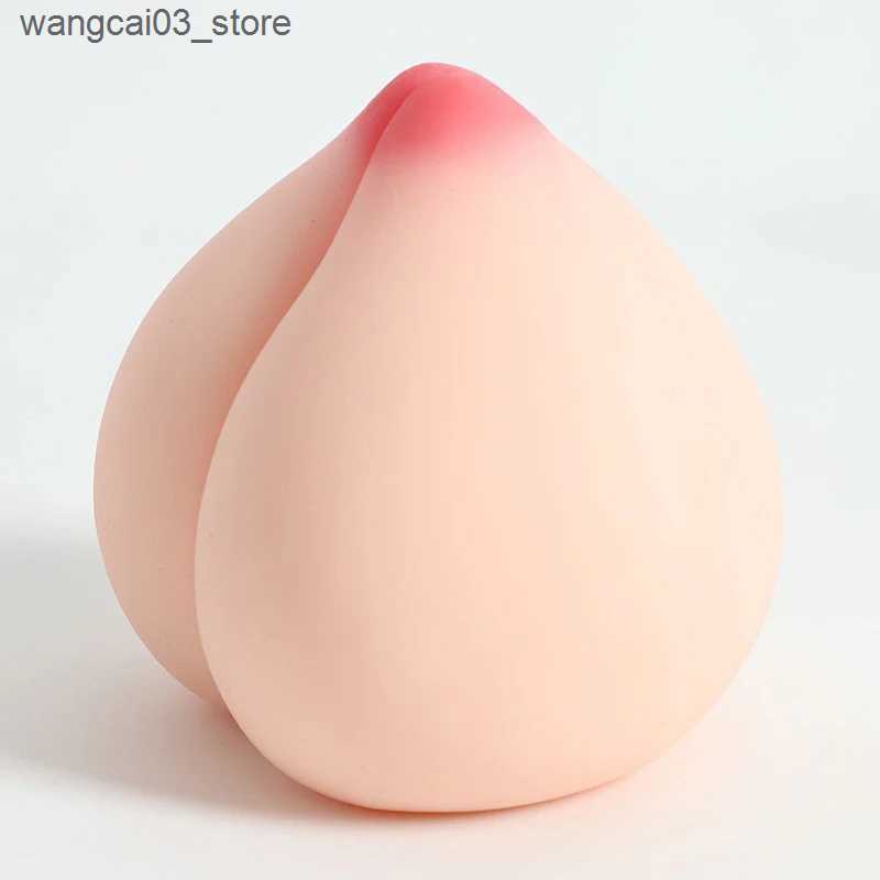 Decompression Toy Juicy Peach Soft Decompression Squeeze Release Ball Decompression Tool Simulation Peach Silicone Toy Handmade Gift Fidget Toy L0910