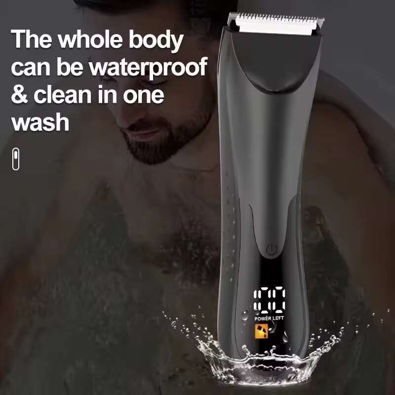 shanshi Groin Hair - Electric Men Waterproof Ball Ceramic Blade Trimmer for Pubic/Body/Groin Grooming
