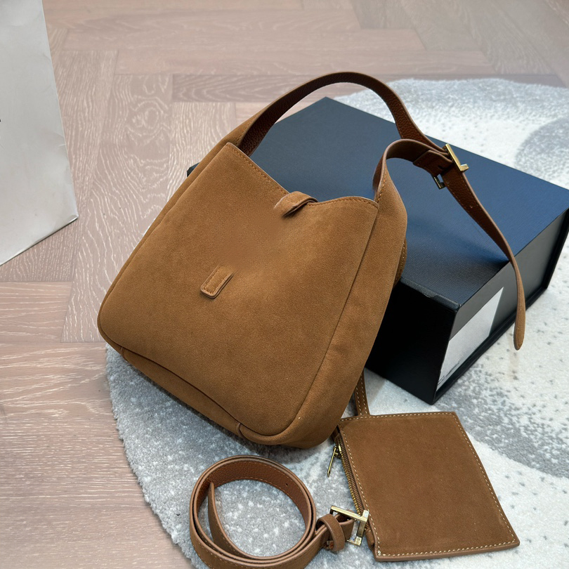 designer bucket underarm bag suede hobo luxury women handbag classic shoulder bag clutch bag adjustable strap high quality essential for autumn and winter