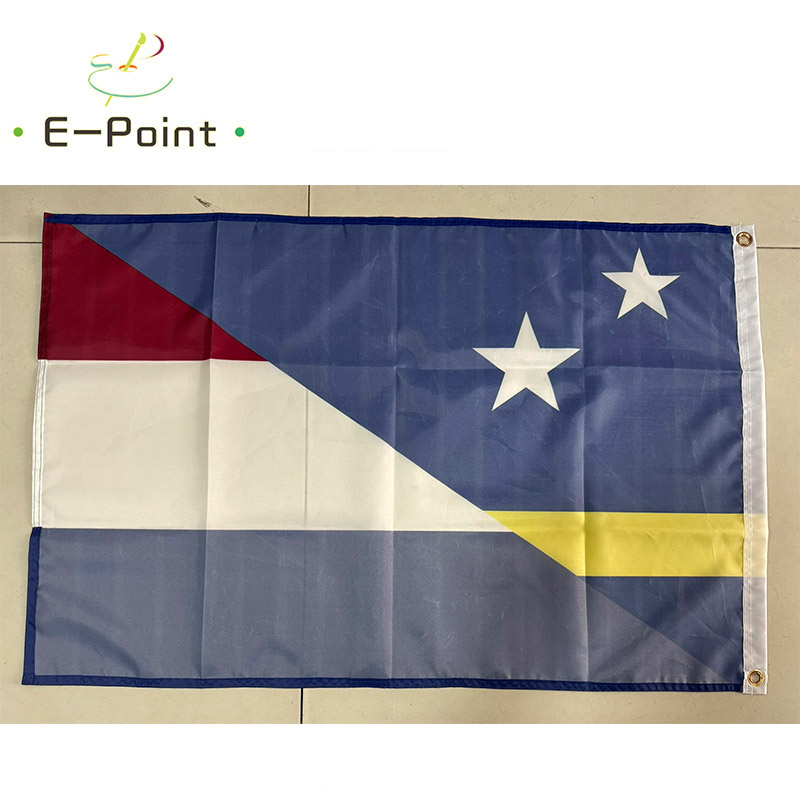 Curacao Netherlands Together Flag Banner for Home & Garden (Sizes Available: 60x90cm / 90x150cm)