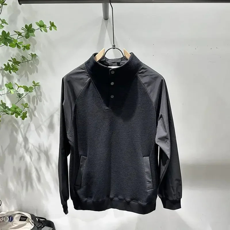 Golf Wear Mens Clothing Fast Drying Sports High Quality Loose Elastic Shirt Hoodie 240920