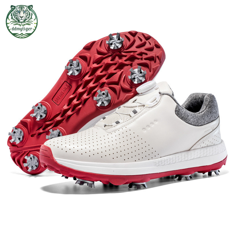 ddmytiger New Golf Sneakers for Men, Waterproof Anti Slip Nailless Shoes, Summer Breathable Men's Shoes A ddmythur