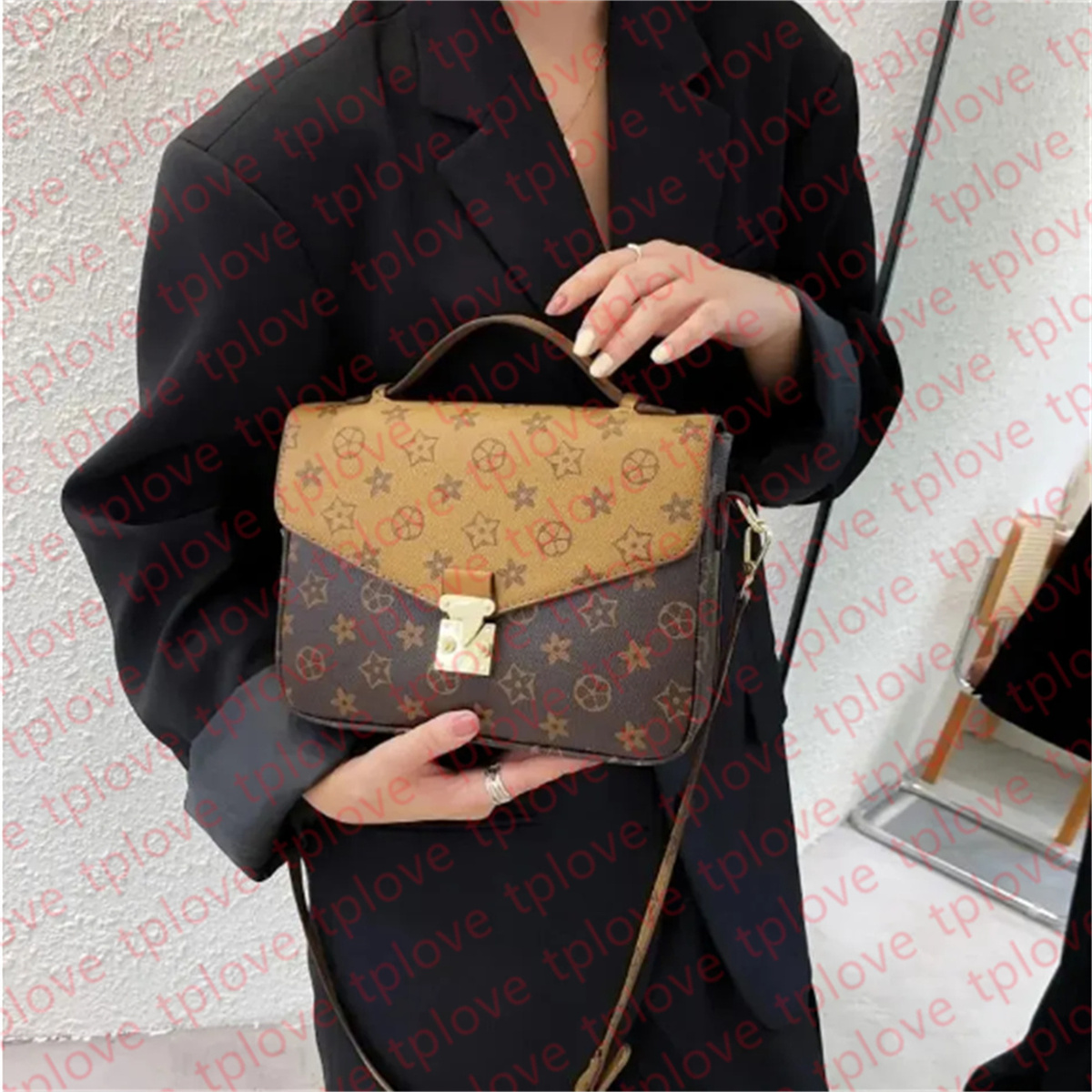 Classic Totes POCHETTE designer bag tote bag Vintage cowhide shoulder bags clutch handbag messenger packages Bags wallet purse 889