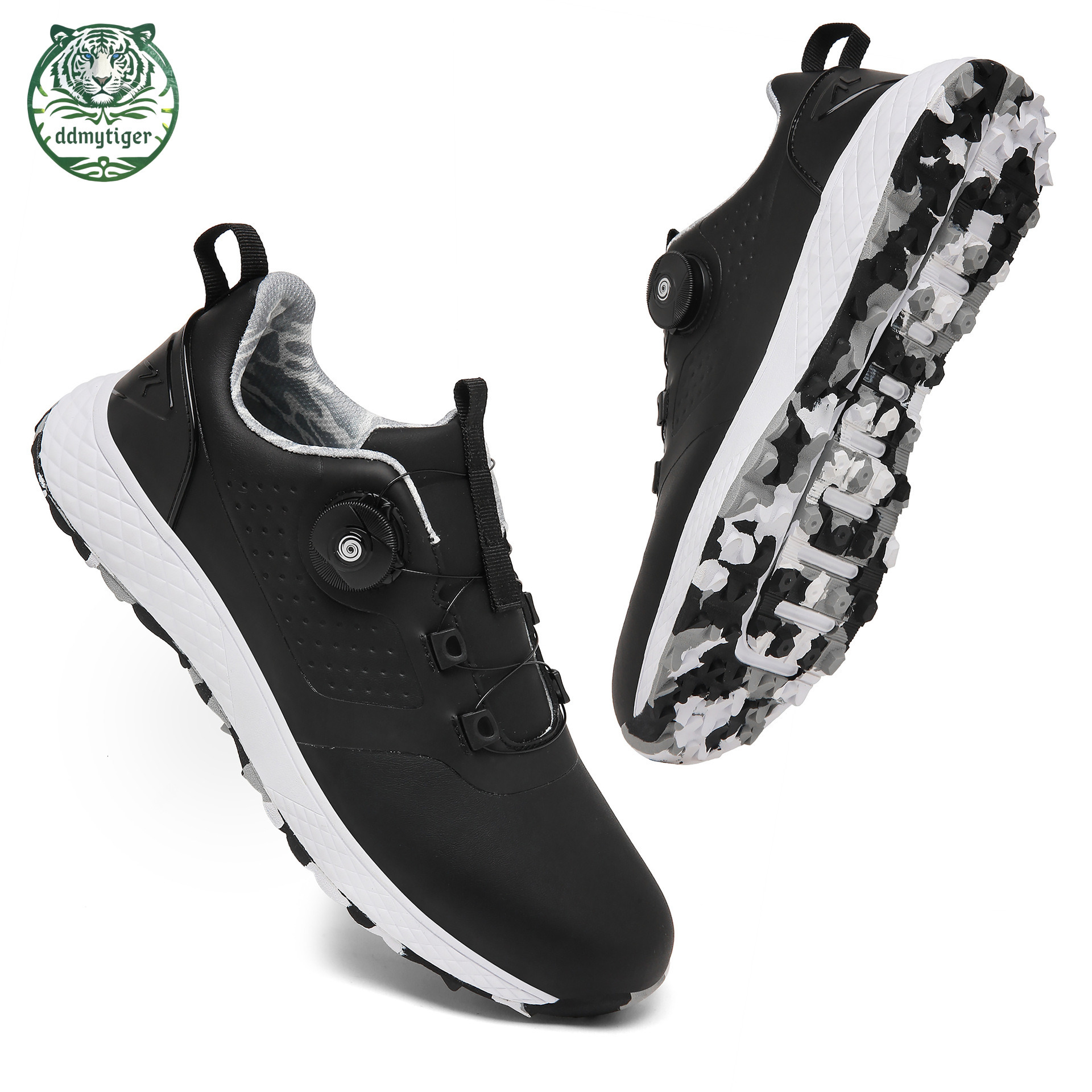 ddmytiger Golf for men women, fixed studs buttons, new waterproof, comfortable and breathable sports golf men's shoes A ddmythur