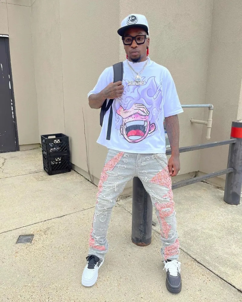 American Summer High Street Retro Trendy Shortsleeved Men Y2k Harajuku Fashion Loose Casual Tshirt 240924