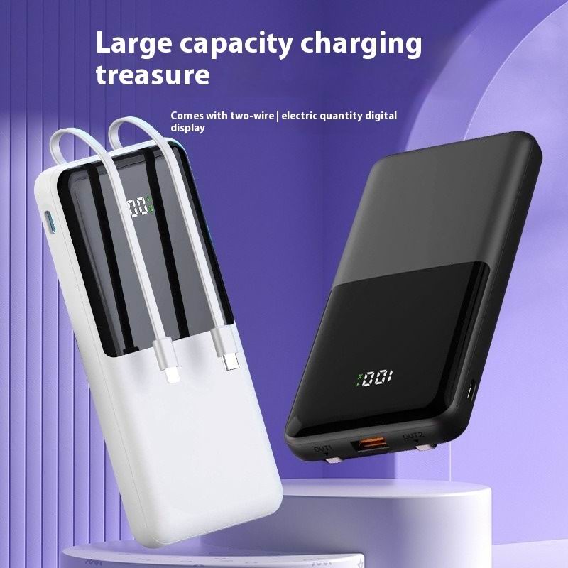 20000mAh Mirror Power Banks Portable Charger External Battery Pack Pover Bank For iPhone 16Pro Xiaomi Huawei Samsung Power Bank