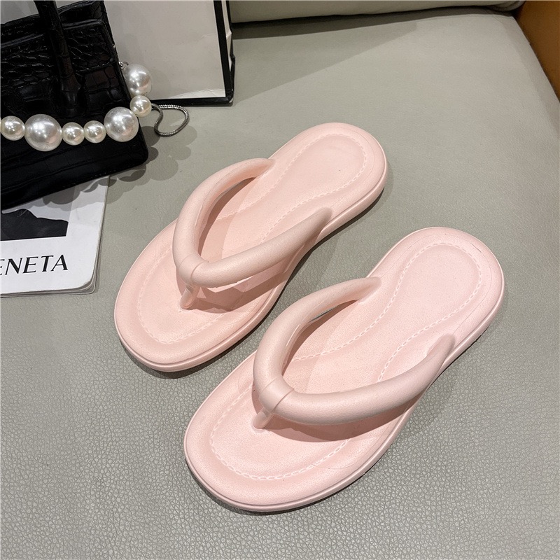 designer sandals Rimocy Lightweight Soft Sole Flip Flops Women Summer Clip Toe CloudroomWoman Casual Non Slip Flat Slides Shoes
