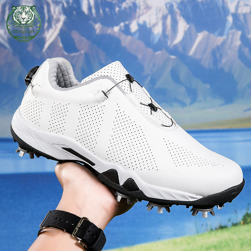 ddmytiger 2024 Spring/Summer New Women's Golf with Removable Anti Slip Nails, Men's Fashion Casual Sports Shoes A5 ddmythur