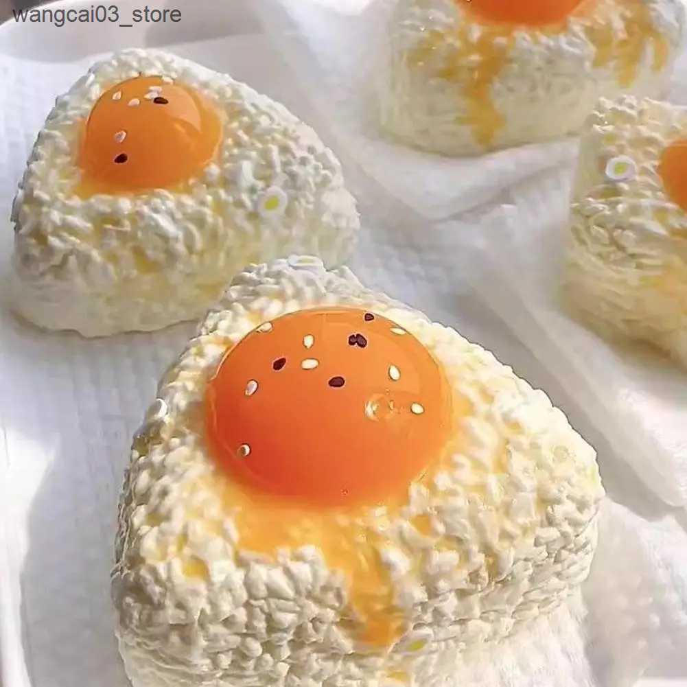 Decompression Toy Squeeze Toy Soft Egg Yolk Rice Ball Tpr New Fidget Toy Stress Relief Novelty Gift For Kids Adults N9m1 L240910