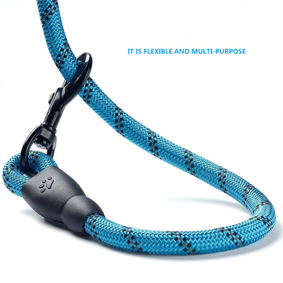 Halloween Pet leash nylon reflective multi-color round rope foam handle dog walking rope explosion-proof medium and large dog chain Diameter 1.2cm